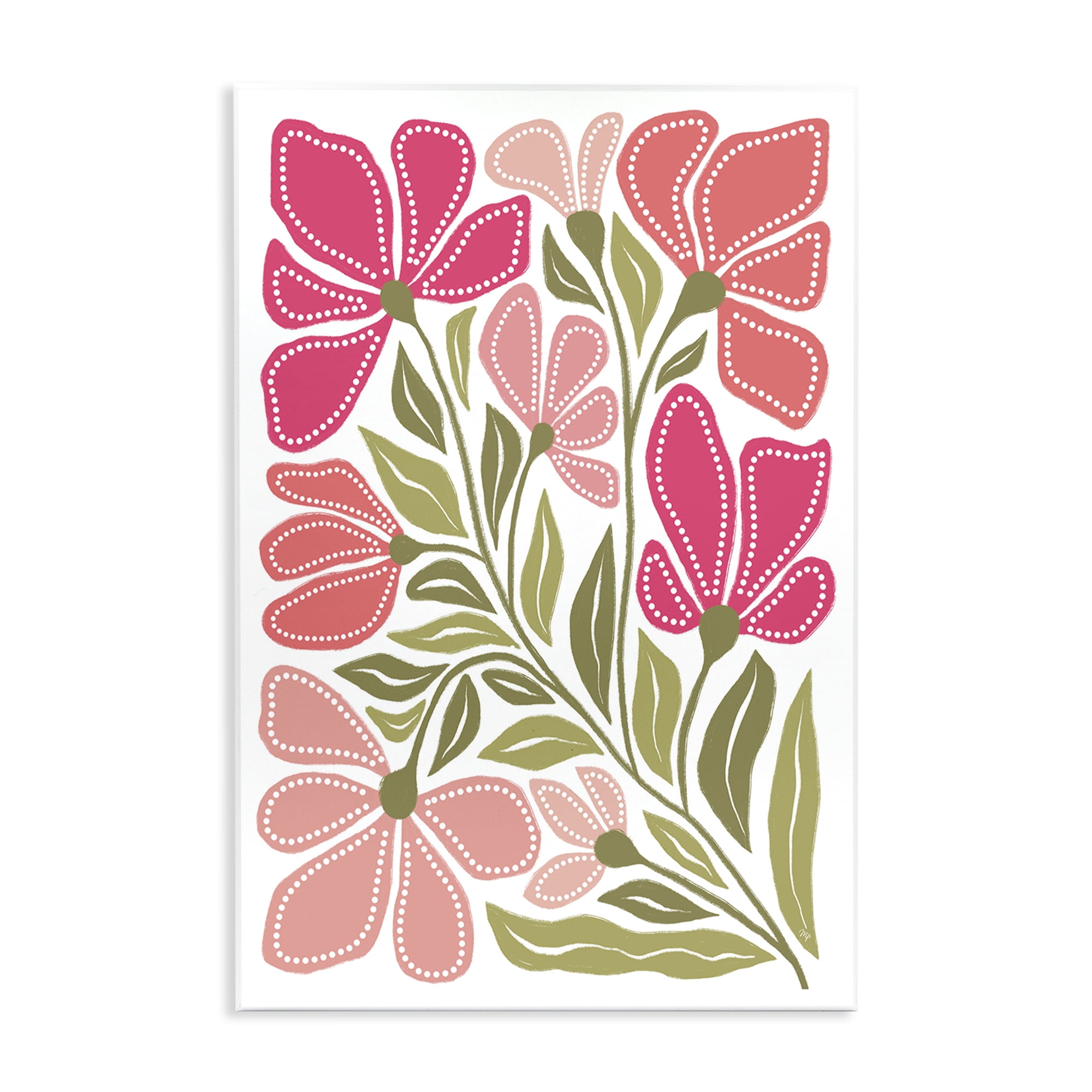 Stupell Industries Bold Midcentury Blooms Wall Plaque Art, design by Martina Pavlova