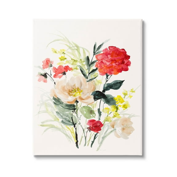 Stupell Industries Bold Mixed Flower Arrangement Graphic Art Gallery Wrapped Canvas Print Wall Art, Design by Lanie Loreth