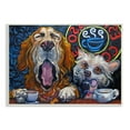 thumbnail image 1 of Stupell Industries Bold Modern Dogs Coffee Bar Yawning Teacups Wood Wall Art, 15 x 10, Design by CR Townsend, 1 of 5