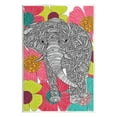 thumbnail image 1 of Stupell Industries Bold Modern Elephant Flower Blossoms Intricate Patterns Graphic Art Unframed Art Print Wall Art, Design by Valentina Harper, 1 of 5