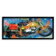 thumbnail image 1 of Stupell Industries Bold Modern Motorcycle Text Abstract Collage , 30 x 13, Design by Porter Hastings, 1 of 6