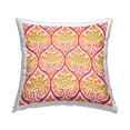 thumbnail image 1 of Stupell Industries Bold Orange Pink Ogee Printed Throw Pillow Design by Geoff Tygert, 1 of 6