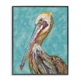 thumbnail image 1 of Stupell Industries Eclectic Bold Pelican Bird Varied Collage Pattern Stripes Black Framed Giclee Art, 24 x 30, by Lisa Morales, 1 of 7