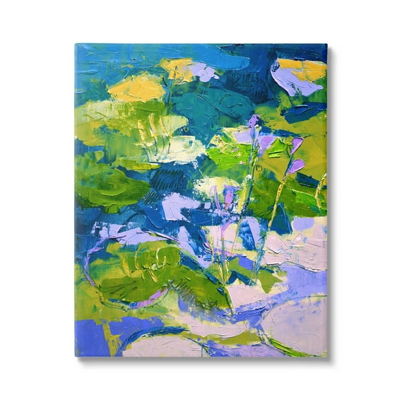 Stupell Industries Bold Pond Botanicals Lotus Flowers Painting Gallery Wrapped Canvas Print Wall Art, Design by Dorothy Fagan