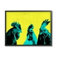 thumbnail image 1 of Stupell Industries Bold Pop Farm Roosters Yellow Blue Abstract Birds, 20 x 16, Design by Annie Warren&nbsp;, 1 of 7