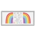 thumbnail image 1 of Stupell Industries Bold Rainbow Different Is Beautiful Inspirational Quote , 24 x 10, Design by Lux + Me Designs, 1 of 6