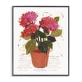 thumbnail image 1 of Stupell Industries Bold Red Hydrangea Botanical & Floral Painting Black Framed Art Print Wall Art, 11 x 14, 1 of 10