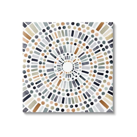 Stupell Industries Bold Rustic Abstract Mosaic Circle Pattern Illustration , 17 x 17, Design by Victoria Barnes