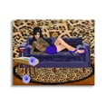 thumbnail image 1 of Stupell Industries Bold Winehouse Portrait Abstract Leopard Pattern Sofa Graphic Art Gallery-Wrapped Canvas Print Wall Art, 30x24, by Lynnda Rakos, 1 of 5