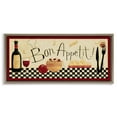 thumbnail image 1 of Stupell Industries Bon Appetit Traditional Kitchen Food & Beverage Painting Brown Floater Framed Canvas Art Print Wall Art, 31 x 14, 1 of 9