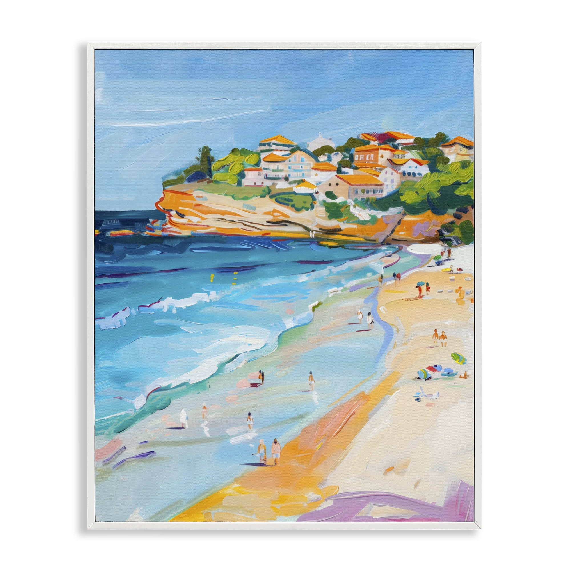 Stupell Industries Bondi Beach Cove White Framed Giclee Art, design by The Prints Vibe