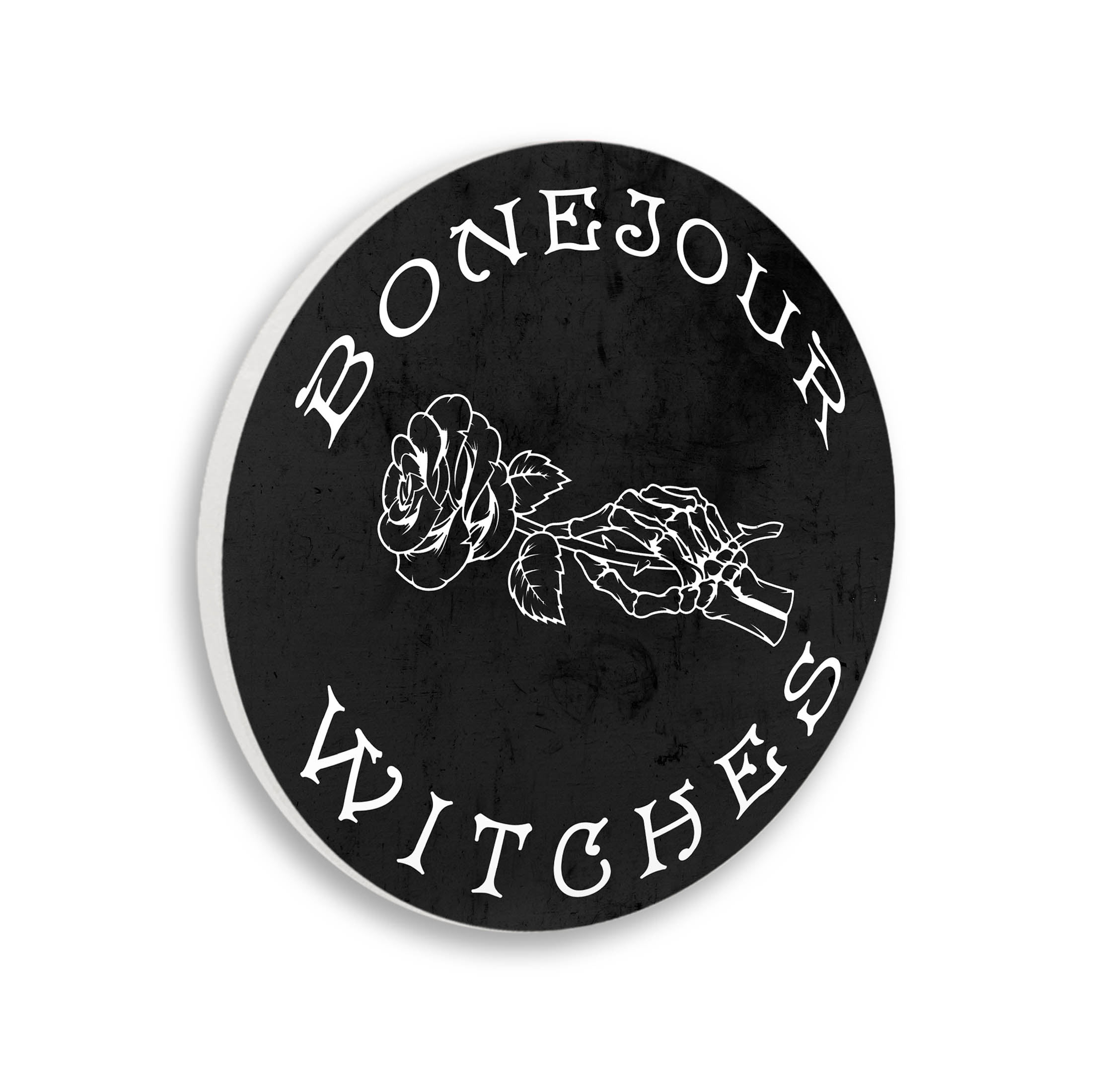 Stupell Industries Bonjour Witches Halloween Humor Graphic Art Unframed Art Print Wall Art, Design by Lil' Rue