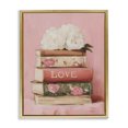 thumbnail image 1 of Stupell Industries Glam Book Love with Peonies Gold Floating Frame Canvas Art, 17 x 21, by Arlington Prints, 1 of 8