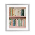 thumbnail image 1 of Stupell Industries Glam Book Lover's Pastel Shelf Gray Framed Print Under Glass, 13 x 16, by The Prints Vibe, 1 of 8