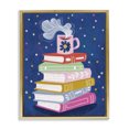 thumbnail image 1 of Stupell Industries Contemporary Book Stack & Cozy Mug Gold Floating Frame Canvas Art, 17 x 21, by Vanessa Stoilova, 1 of 8
