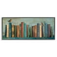 Stupell Industries Books And Birds Bookshelf Painting Animals & Insects