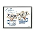 thumbnail image 1 of Stupell Industries Boost Your Moo-d Humorous Farmhouse Cow Coffee Mugs Graphic Art Black Framed Art Print Wall Art, Design by Cindy Jacobs, 1 of 5