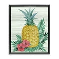 thumbnail image 1 of Stupell Industries Bora Bora Pineapple Black Framed Floater Canvas Wall Art design by Paul Brent, 31 x 25, 1 of 9