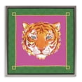 thumbnail image 1 of Stupell Industries Eclectic Bordered Exotic Tiger Portrait Gray Floating Frame Canvas Art, 18 x 18, by Karolina Sato, 1 of 8