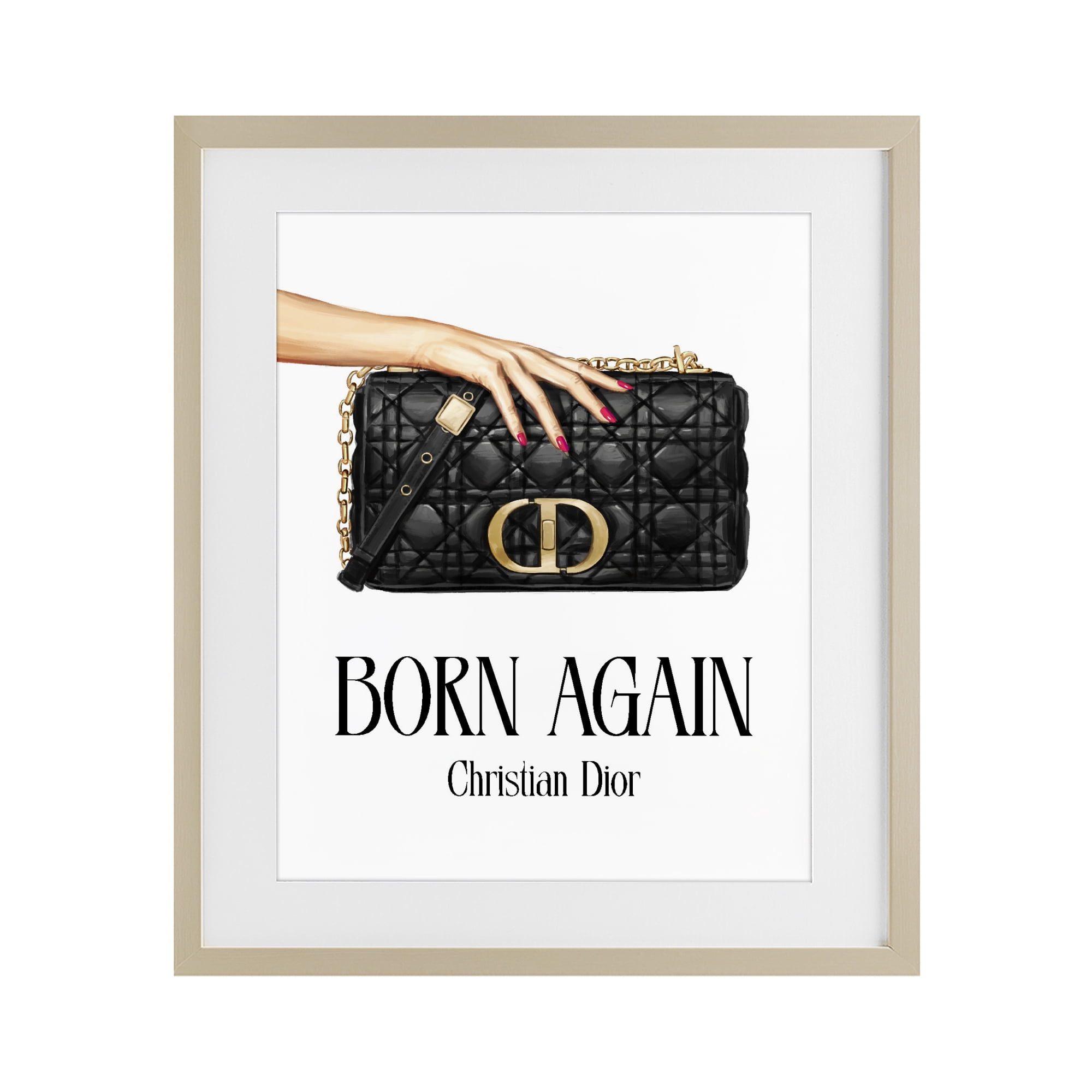 Stupell Industries Born Again Christian Luxury Birch Framed Print Under Glass, design by Ziwei Li