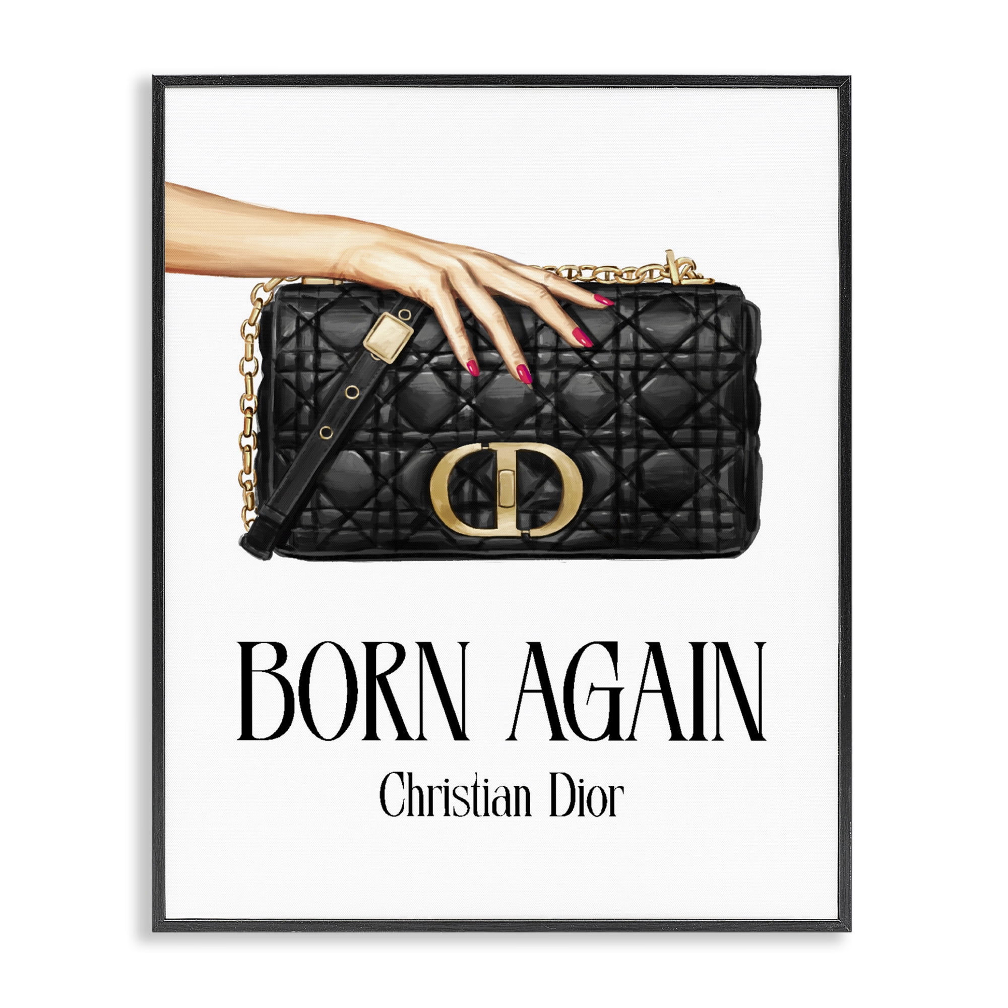 Stupell Industries Born Again Christian Luxury Black Framed Giclee Art, design by Ziwei Li