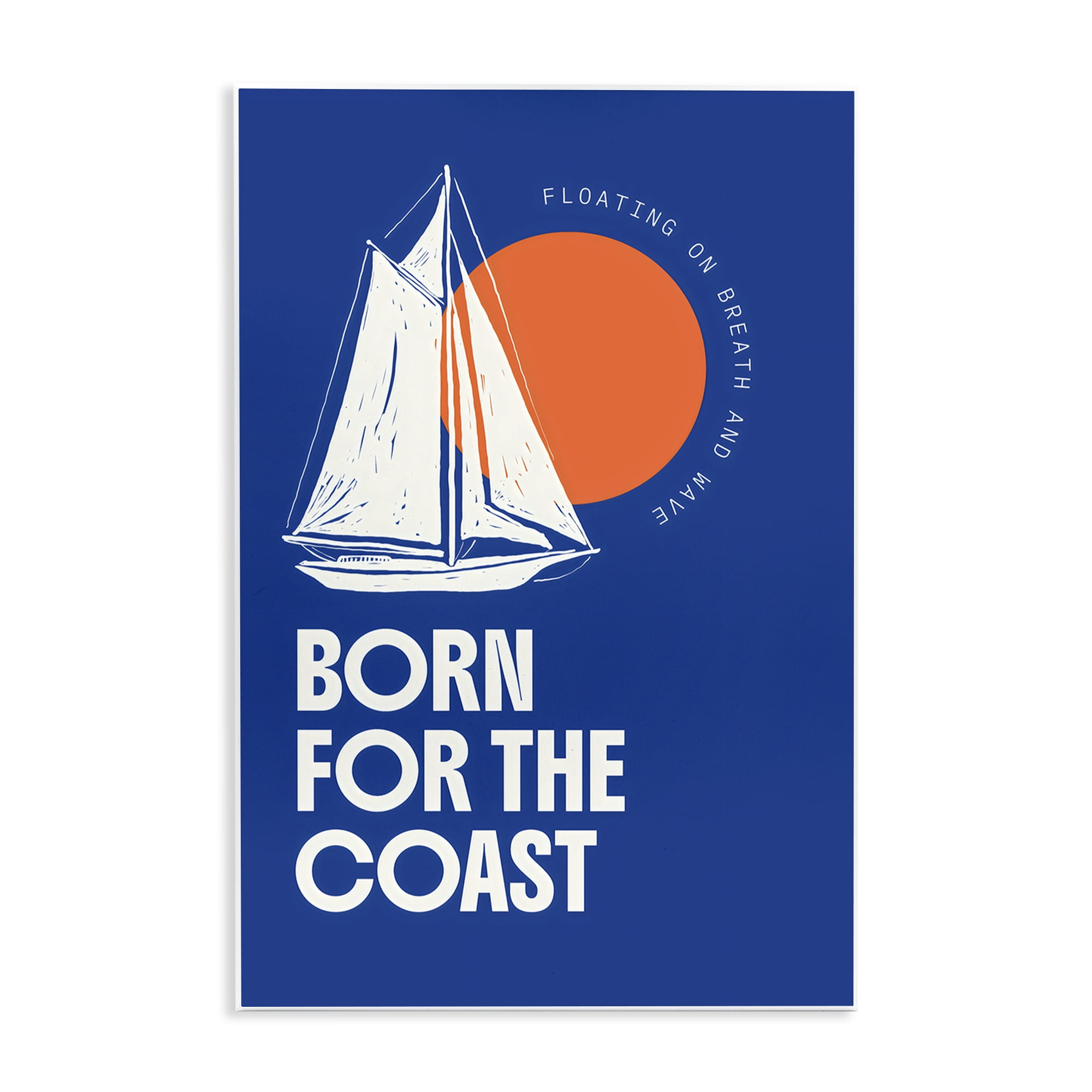 Stupell Industries Born For The Coast Wall Plaque Art, design by Creative Studio