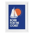 thumbnail image 1 of Stupell Industries Traditional Born For The Coast White Framed Print Under Glass, 14 x 20, by Creative Studio, 1 of 8