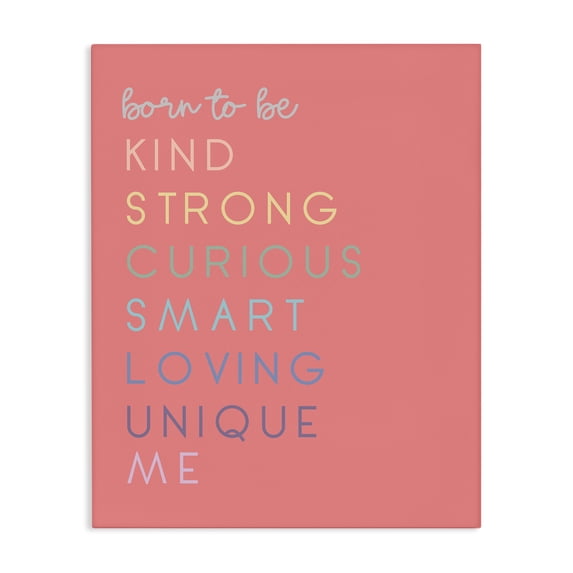 Stupell Industries Bohemian Born To Be Adjectives Canvas Art, 30 x 40, by Anna Quach