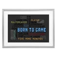 thumbnail image 1 of Stupell Industries Contemporary Born To Game Arcade Gray Framed Print Under Glass, 23 x 17, by Kim Allen, 1 of 8