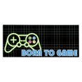 thumbnail image 1 of Stupell Industries Contemporary Born To Game Neon Canvas Art, 48 x 20, by Kim Allen, 1 of 8