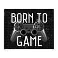 thumbnail image 1 of Stupell Industries Contemporary Born To Game Retro Canvas Art, 48 x 36, by Kim Allen, 1 of 8
