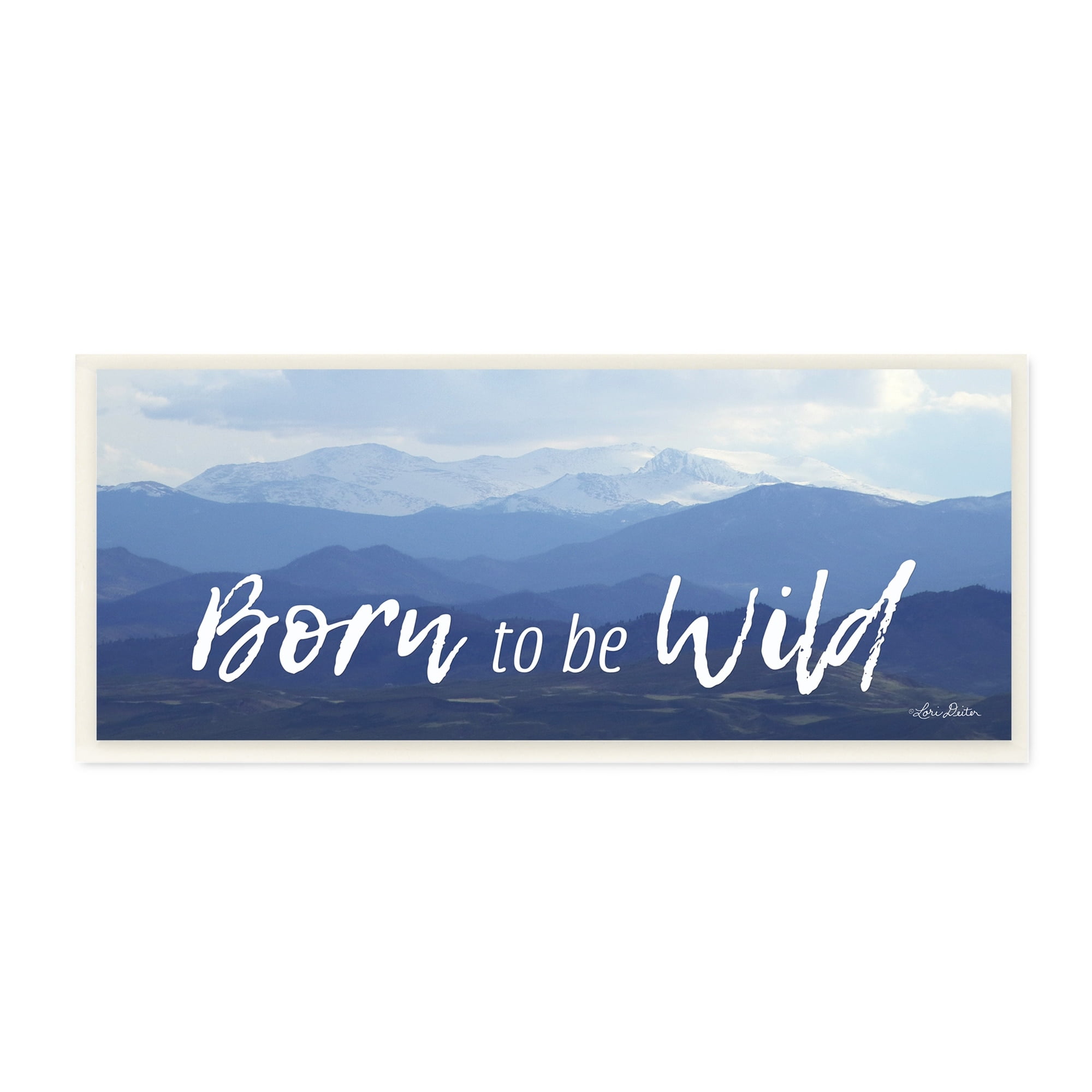 Stupell Industries Born to be Wild Outdoor Adventure Panoramic Sky,17 x 7, Design by Lori Deiter