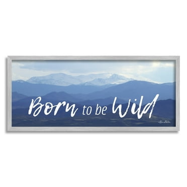 Stupell Industries Born to be Wild Outdoor Adventure Panoramic Sky,24 x 10, Design by Lori Deiter