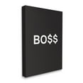 thumbnail image 1 of Stupell Industries Boss Text Dollar Signs Minimal Black White Typography Painting Gallery Wrapped Canvas Art Print Wall Art, 30 x 40, 1 of 6