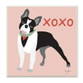 thumbnail image 1 of Stupell Industries Boston Terrier Pet Dog Hugs and Kisses Symbol Wall Plaque by Mark Higden, 1 of 5