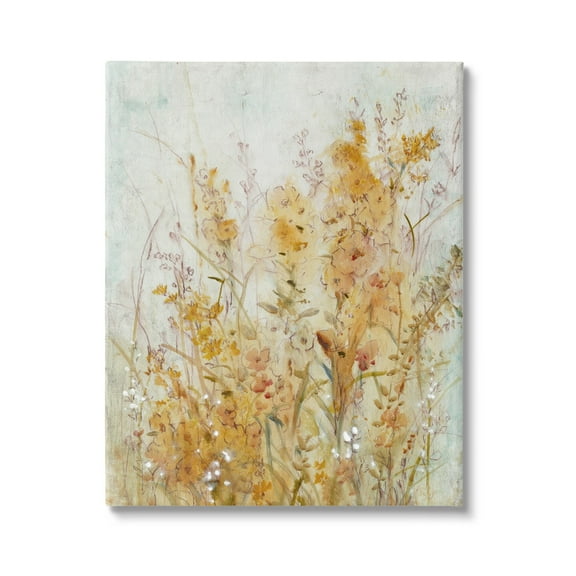 Stupell Industries Botanical Blooms Abstraction Botanical & Floral Painting Gallery Wrapped Canvas Print Wall Art
