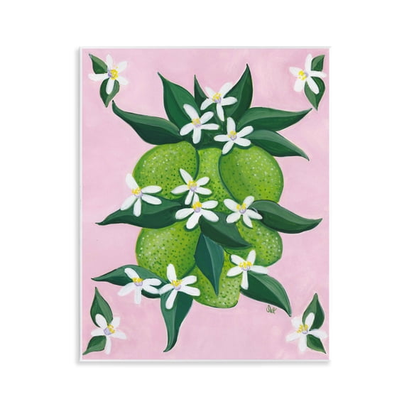Stupell Industries Traditional Botanical Citrus Limes Wall Plaque Art, 11 x 14, by Sarah Waldron Kimball