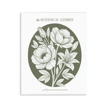 Stupell Industries Botanical Exhibit Blossoms Floral Painting Unframed Art Print Wall Art, 11 x 14