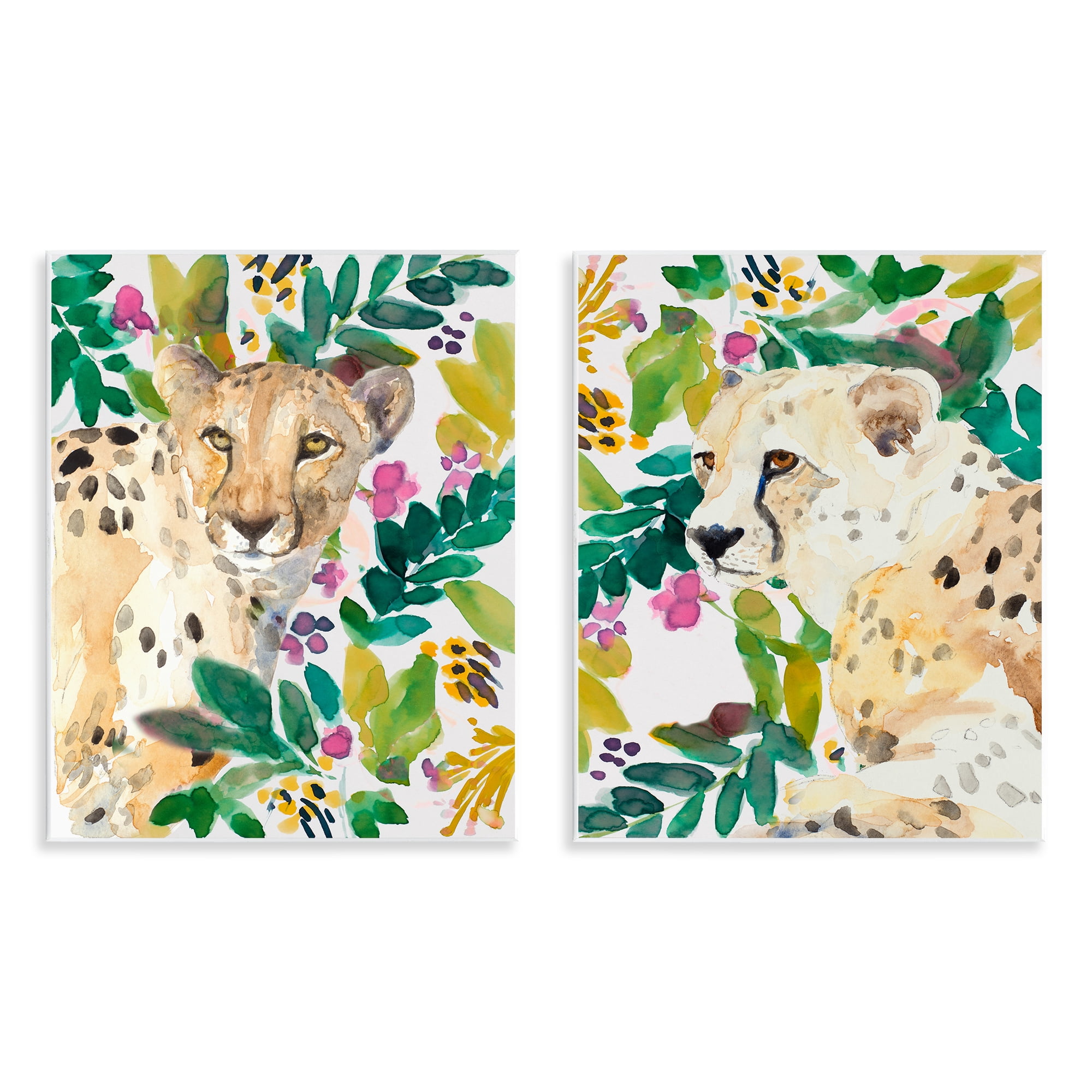 Stupell Industries Botanical Garden Wildlife 2 Piece Wall Plaque Art Set, design by Lanie Loreth