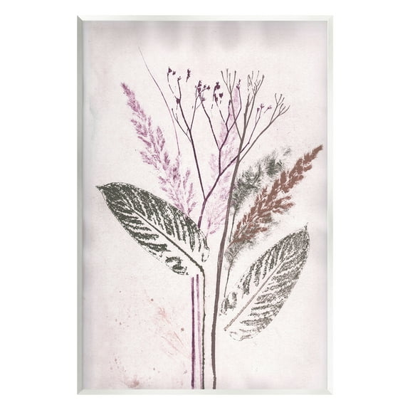 Stupell Industries Botanical Imprint Shapes Botanical & Floral Painting Unframed Art Print Wall Art, 10 x 15