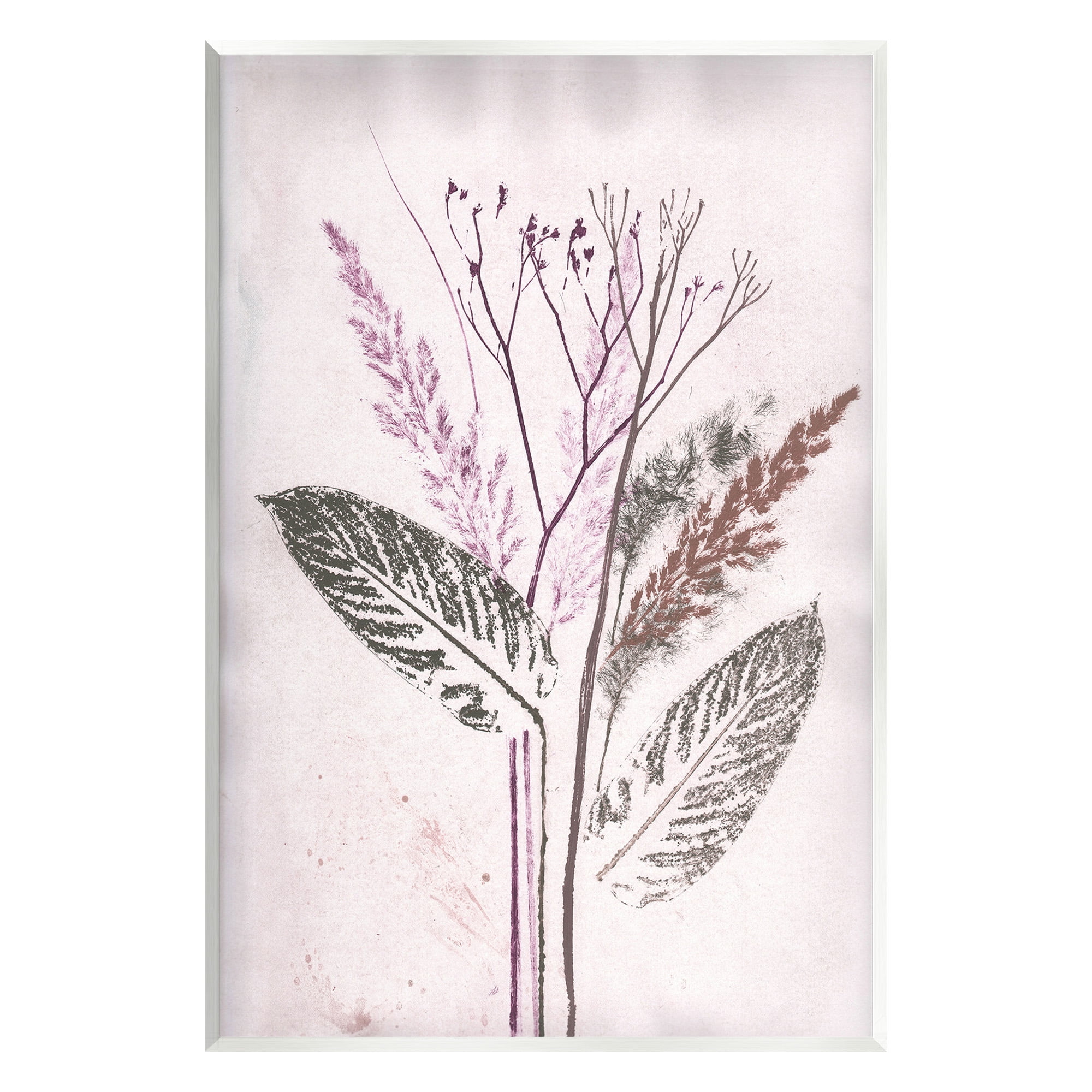 Stupell Industries Botanical Imprint Shapes Botanical & Floral Painting Unframed Art Print Wall Art, 13 x 19