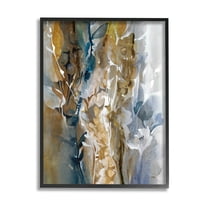 Stupell Industries Botanical Layered Sprigs Painting Black Framed Art Print Wall Art, Design by K. Nari