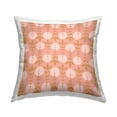 thumbnail image 1 of Stupell Industries Botanical Leaf Pattern Pink Circle Shapes Design by Birgit Maria Kiennast Throw Pillow, 1 of 4