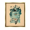 thumbnail image 1 of Stupell Industries Botanical Mushroom Man Surreal Collage Graphic Art Metallic Gold Floating Framed Canvas Print Wall Art, Design by Matheus Lopes Castro, 1 of 6