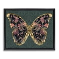 thumbnail image 1 of Stupell Industries Glam Botanical Pattern Butterfly Black Floating Frame Canvas Art, 21 x 17, by Victoria Barnes, 1 of 8