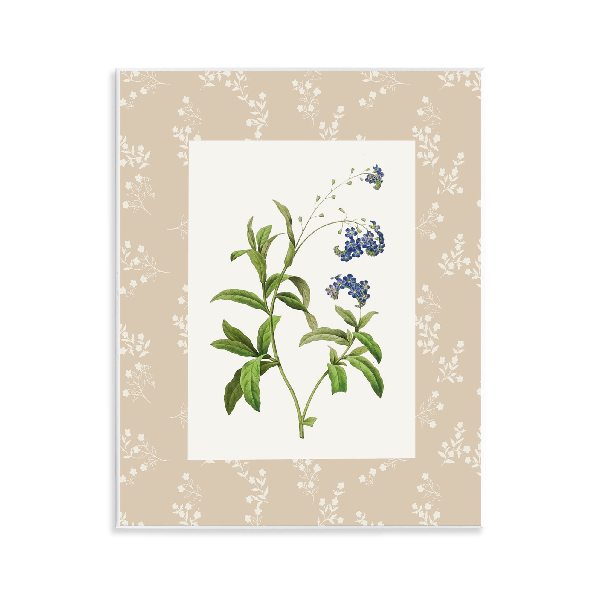Stupell Industries Botanical Plate Design Wall Plaque Art, design by Val Rhodes