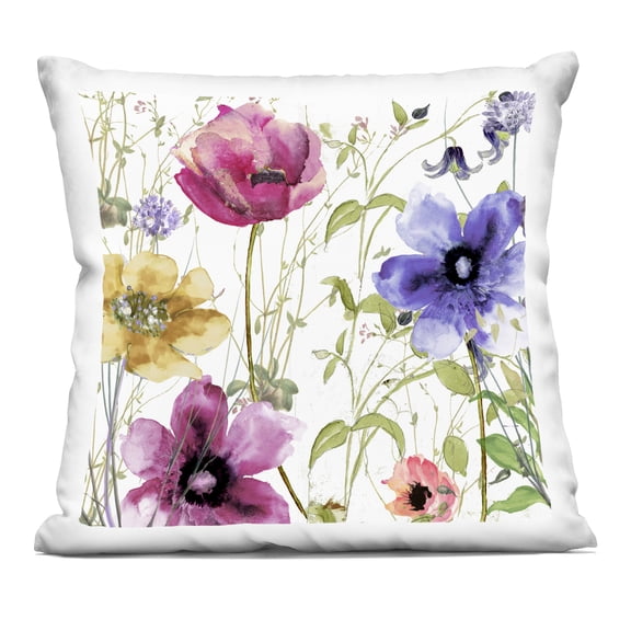 Stupell Industries Botanical Spring Garden Blooms Decorative Printed Throw Pillow, design by Sasha
