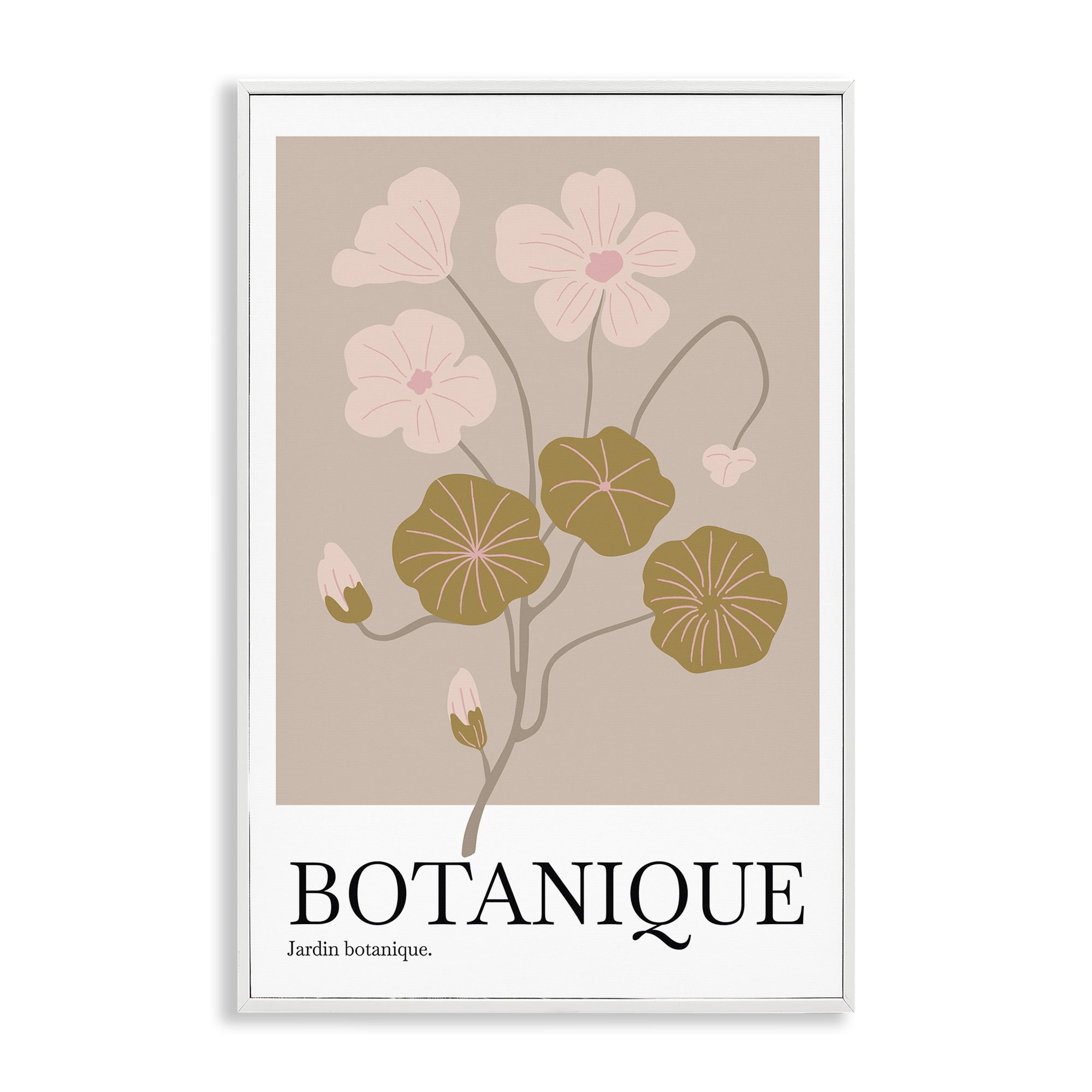 Stupell Industries Botanique Modern Sprouts Plants & Flowers Painting White Framed Art Print Wall Art, 16 x 24
