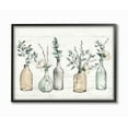 thumbnail image 1 of Stupell Industries Bottles And Plants Farm Wood Textured Design Framed Wall Art by Anne Tavoletti, 24" x 30", Black Framed, 1 of 8
