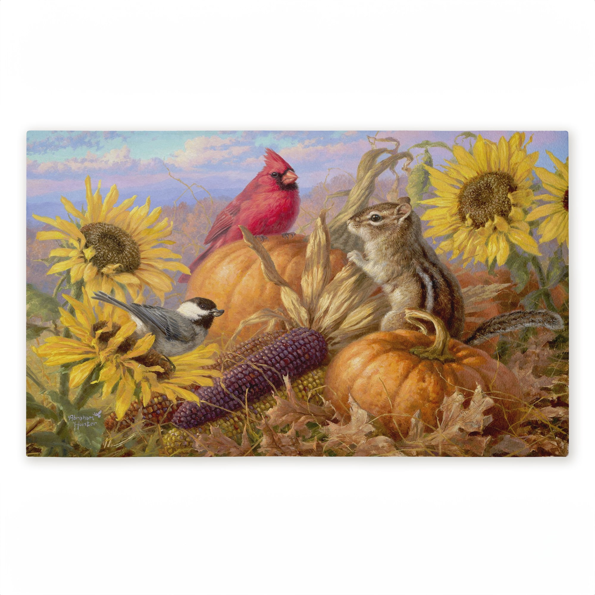 Stupell Industries Bountiful Harvest Happiness Printed Outdoor Door Floor Mat, design by Abraham Hunter